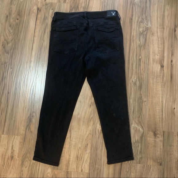 AMERICAN EAGLE Black Hi-Rise Jegging Crop - Picture 6 of 6